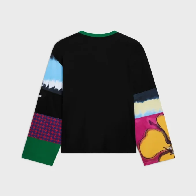 T-shirt à manches longues en jersey de coton