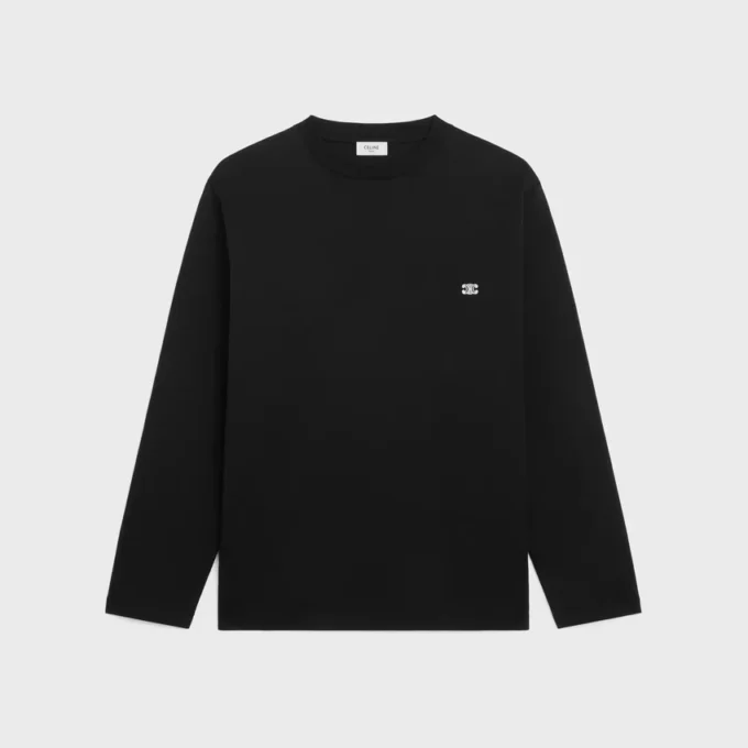T-shirt à manches longues Triomphe en jersey de coton