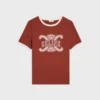 T-shirt style années 70 en jersey de coton