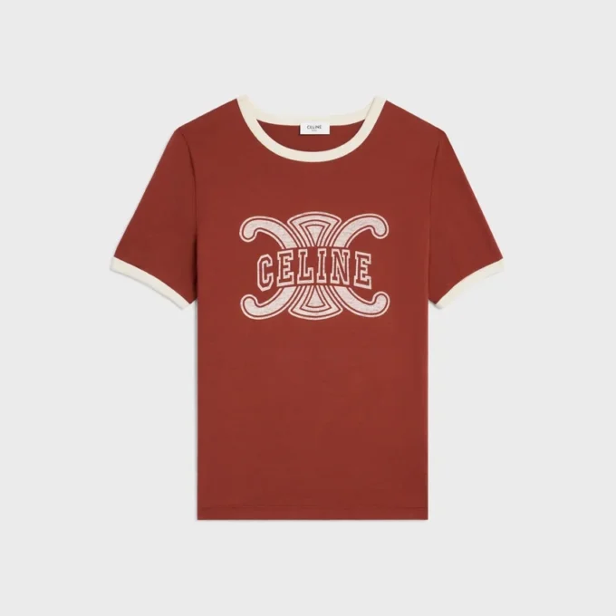 T-shirt style années 70 en jersey de coton