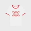 T-shirt style années 70 en jersey de coton