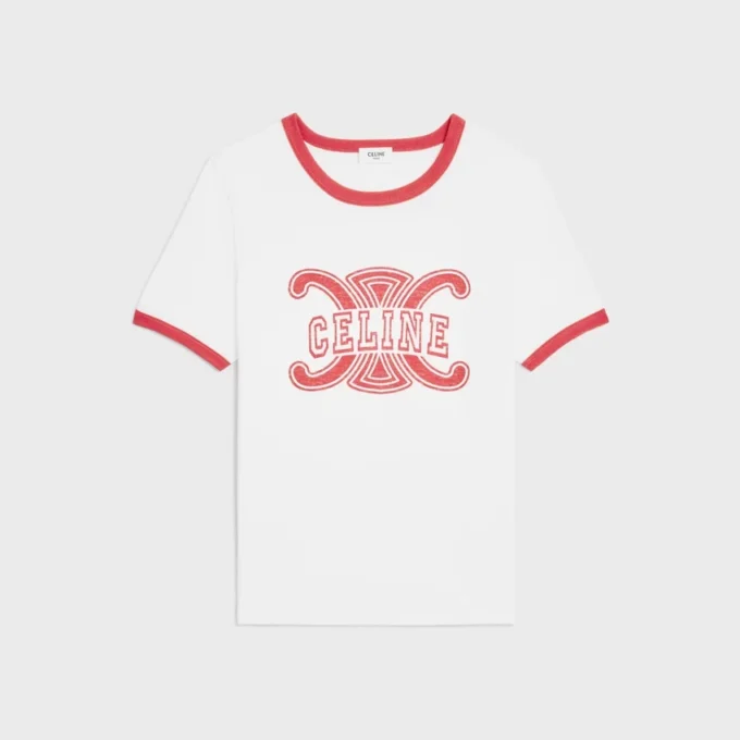 T-shirt style années 70 en jersey de coton
