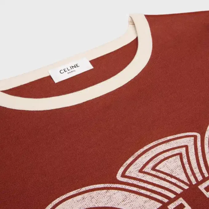 T-shirt style années 70 en jersey de coton