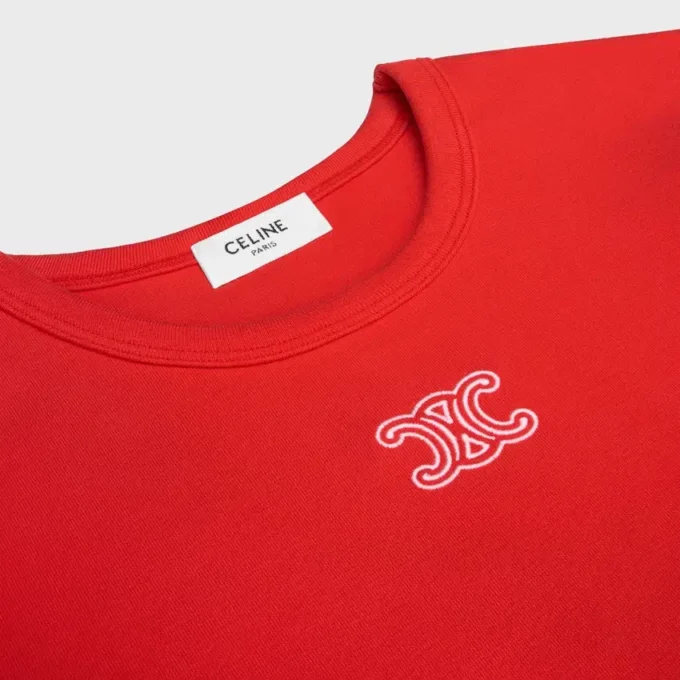 T-shirt Triomphe en jersey de coton côtelé
