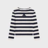 T-shirt Triomphe Marinière en jersey de coton