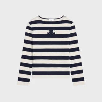 T-shirt Triomphe Marinière en jersey de coton