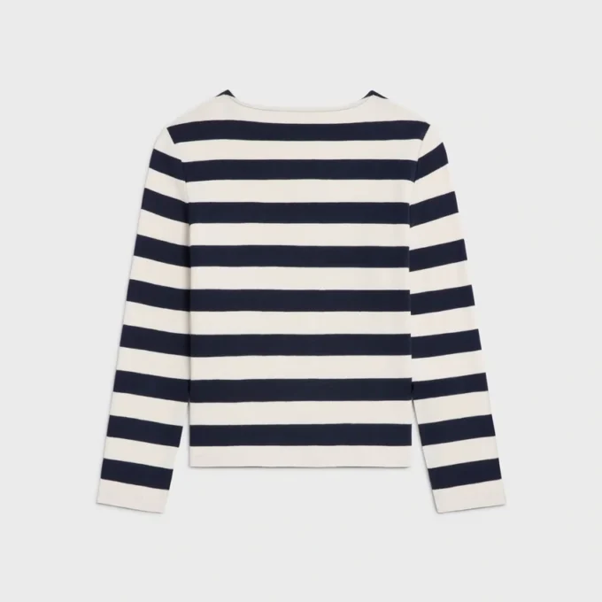 T-shirt Triomphe Marinière en jersey de coton