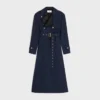 Trench-coat Tux en gabardine de coton et de laine