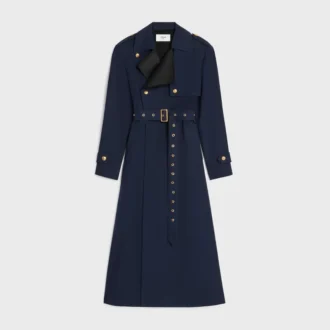 Trench-coat Tux en gabardine de coton et de laine