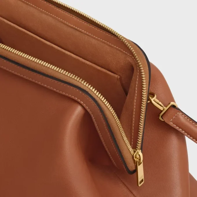 Trousse de médecin en cuir de veau naturel souple