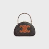Étui Half Moon en Triomphe Canvas et cuir de veau