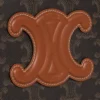 Étui Half Moon en Triomphe Canvas et cuir de veau
