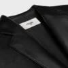 Veste ajustée en cuir d’agneau Plonge Veste ajustée en cuir d’agneau Plonge