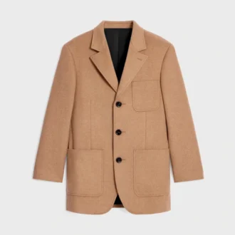 Veste ajustée en flanelle de cachemire
