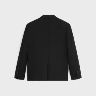 Veste ajustée en gabardine de laine