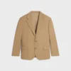 Veste ajustée en gabardine de laine stretch Veste ajustée en gabardine de laine stretch