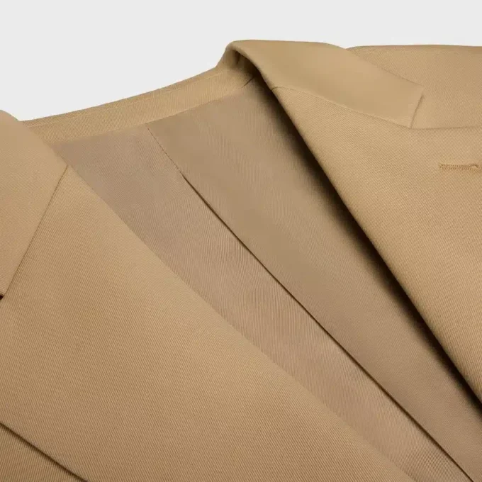Veste ajustée en gabardine de laine stretch Veste ajustée en gabardine de laine stretch