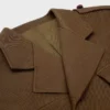 Veste à basque en laine à chevrons