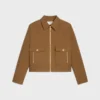 Veste blouson western en sergé de coton