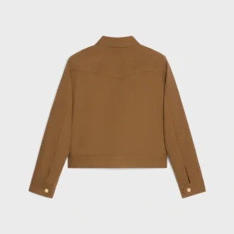 Veste blouson western en sergé de coton