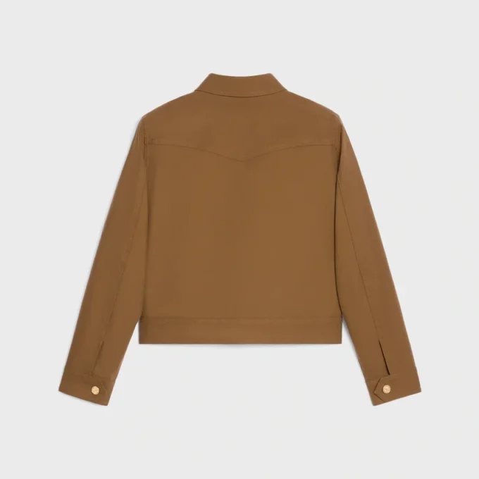 Veste blouson western en sergé de coton