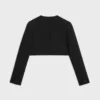 Veste boléro en crêpe de laine double Veste boléro en crêpe de laine double
