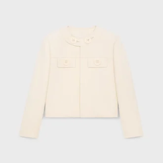 Veste Brompton en gabardine de laine et soie