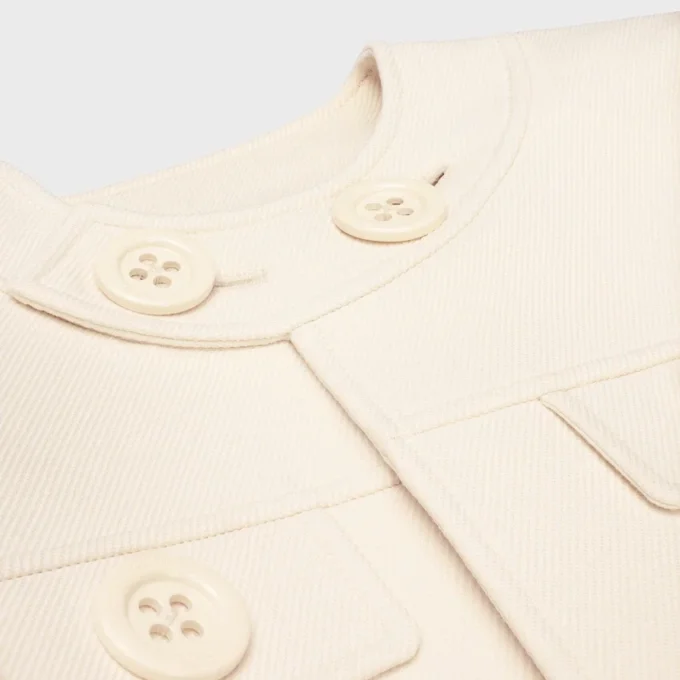 Veste Brompton en gabardine de laine et soie