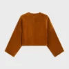 Veste cardigan en daim Veste cardigan en daim