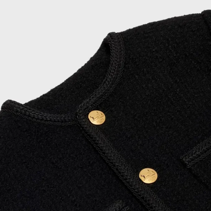Veste Chasseur en tweed bouclé