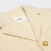 Veste chasseur en tweed de laine et mohair