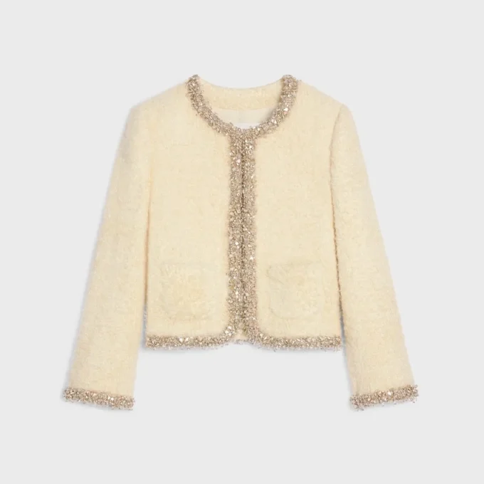 Veste Chelsea brodée en soie Natta Veste Chelsea brodée en soie Natta