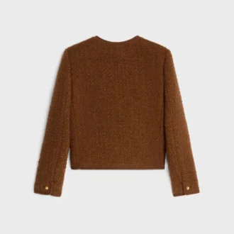 Veste Chelsea en tweed de laine et mohair