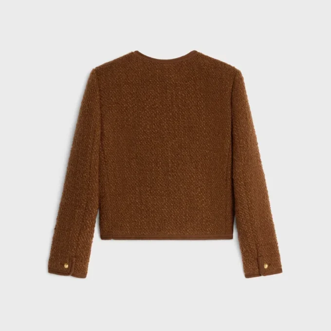 Veste Chelsea en tweed de laine et mohair