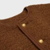 Veste Chelsea en tweed de laine et mohair