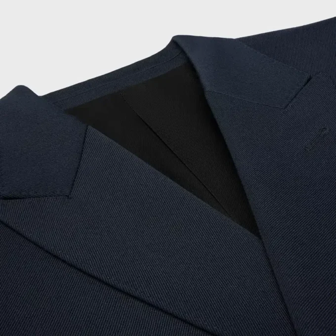 Veste Classic en laine à chevrons