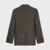 Veste Classic en laine à micro-motif pied-de-poule Veste Classic en laine à micro-motif pied-de-poule