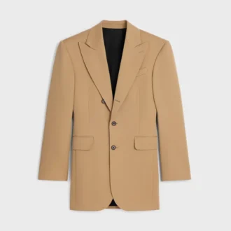 Veste Colonne en laine diagonale