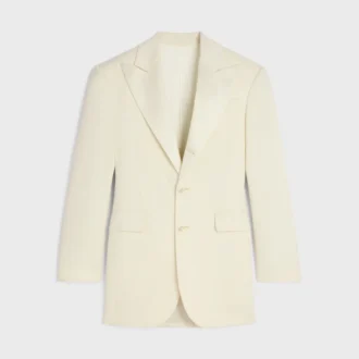 Veste Colonne en laine diagonale