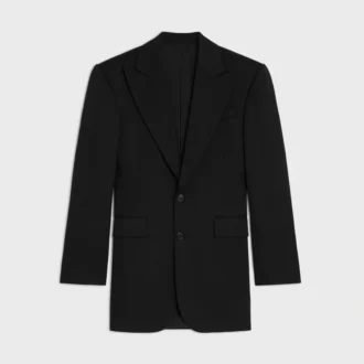 Veste Colonne en laine diagonale