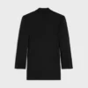 Veste Colonne en laine diagonale