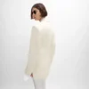 Veste Colonne en laine diagonale
