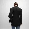 Veste Colonne en laine diagonale