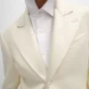 Veste Colonne en laine diagonale