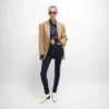 Veste Colonne en laine diagonale