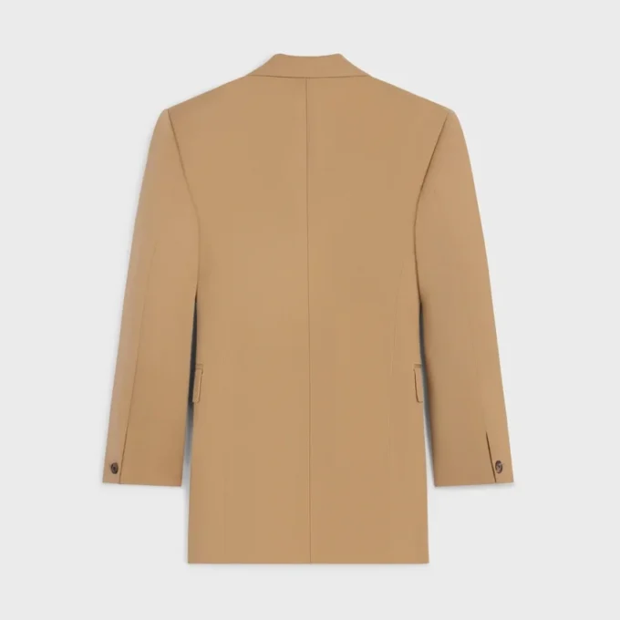 Veste Colonne en laine diagonale