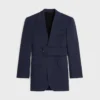 Veste Colonne en laine Grain De Poudre