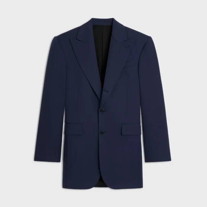 Veste Colonne en laine Grain De Poudre