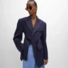 Veste Colonne en laine Grain De Poudre
