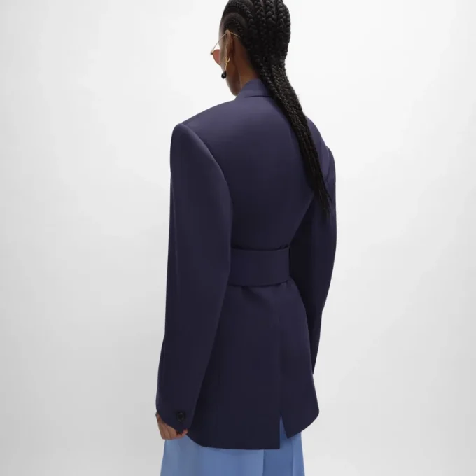 Veste Colonne en laine Grain De Poudre
